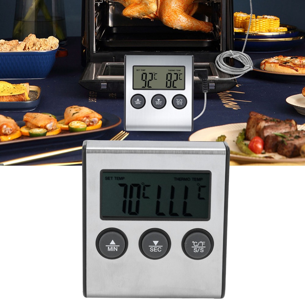 Silver Digital BBQ Meat Thermo - Pool Alarm Float avis et prix